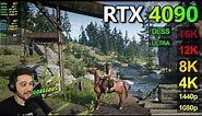 RTX 4090 | Red Dead Redemption 2 - 1080p, 1440p, 4K, 8K, 12K, 16K