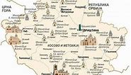 Pravoslavni manastiri i crkve na Kosovu - mapa srpskih svetinja