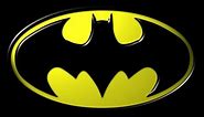 Coloring the Batman logo with glitter / Colorindo a logotipo do Batman com glitter