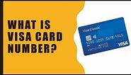 What is visa card number?