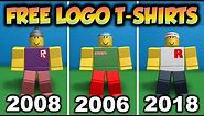 Get All 3 Classic Roblox Logo Shirts For FREE