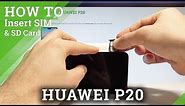 How to Insert Nano SIM in HUAWEI P20 - Install Dual SIM |HardReset.Info