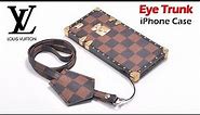 Louis Vuitton LV Classic Checkered Monogram EYE TRUNK Case Cover For iPhone