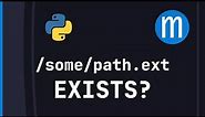 How to check whether a file exists in Python