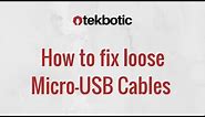 How to Fix Loose Micro USB Cable : Falls out / Not Charging / Clean Charge Port - Android