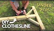 BUILDING A CLOTHESLINE + The BENEFITS of Using a Clothesline! | The Galloway Farm