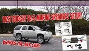 HOW TO INSTALL PA'S & MARINE SPEAKERS ( WORKS ON ANY CAR! )