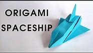 Origami SPACESHIP tutorial | How to make a paper spaceship