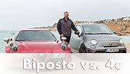 Tested: Abarth 695 Biposto vs. Alfa Romeo 4c | Comparison Test | Showdown | Review