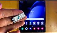 How To Insert SIM Card in Samsung Galaxy Z Fold 5 [Dual SIM]