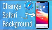 How to Change Safari Background