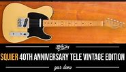 Squier 40th Anniversary Telecaster Vintage Edition Satin Vintage Blonde