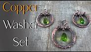 Wire Wrapping Tutorial-Copper Washer Jewelry-Pendant and Earrings!