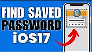 How To Find Saved Passwords On iPhone iOS 17 - Full Guide