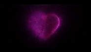 LOVE MOTION DESIGN ANIMATION/HEART PINK PARTICLES/ADOBE AFTER EFFECT/TRAPCODE FORM/2019