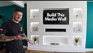 How to Build This Incredible Media Wall Quickly and Easily - Anyone Can Build This!