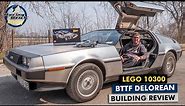 LEGO 10300 Back to the Future DeLorean time machine detailed building review