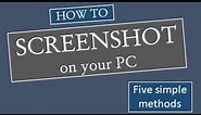 How to screenshot on your PC or Laptop with and without microsoft windows