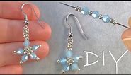 Flower Beaded Earrings Tutorial - Make Your Own Seed Bead Flower Earrings!