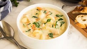 BETTER than Olive Garden Chicken Gnocchi Soup | The Recipe Rebel