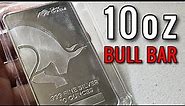 Silver Gold Bull 10oz Bar (AT SPOT) Unboxing, Review, & Compared to Sunshine Bar (Mint Mark SI)