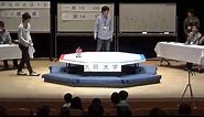 The fight of mini robots in Japan