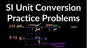 SI Unit Conversion Practice Problems, Examples, Rules, Step by Step Explanation, Simplified, Easy