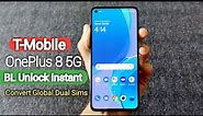 OnePlus 8 5G T-Mobile | Instant Bootloader Unlocked | Convert Dual Sims Global Rom | BY SOFT4GSM.PK