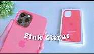 iPhone 12 PRO MAX 🍏 Pink Citrus Silicone Case 🌿 [Aesthetic Unboxing] ✨