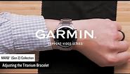 Garmin Support | MARQ® Collection (Gen 2) | Adjusting the Titanium Bracelet