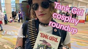 “Ladies, lock up your sons!” I have so much fun wearing this one lol #cosplay #fyp #diy #prop #tankgirl #tankgirlcosplay #badass #cosplayer #megacon