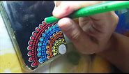 Easy dot mandala art on phone case l Diy Mobile cover