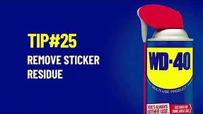 How To Remove Sticker Residue Using WD-40 Multi-Use Product