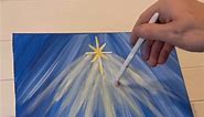 [clip] How to paint an easy Star of Bethlehem 🎨🌠 #easypainting #tutorials #beginner #acrylicpainting #nativityscene #paintingideas | Emily Seilhamer Art