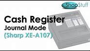 Sharp XE-A107 Cash Register Instructions: How to set the printer to journal mode