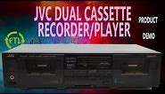JVC STEREO DOUBLE CASSETTE DECK PLAYER WITH SYNCHRO DUBBING (TD-W330) PRODUCT DEMO