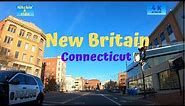 New Britain Ct (drive thru ) New Britain Connecticut 4K Travel Video