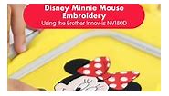 Minnie Mouse Embroidery on a Sewing Machine
