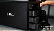 ORICO 5 Bay Hard Drive Enclosure Type C USB3.1 Gen2 (10Gbps) Support Daisy Chain