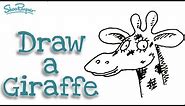 How to draw a cartoon Giraffe