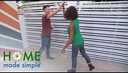 How to Build a Slatted Outdoor Privacy Screen | Home Made Simple | Oprah Winfrey Network