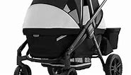 Evenflo Pivot Xplore Dreamz All-Terrain Stroller Wagon with Bassinet Insert (Jetsetter Black)