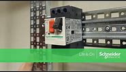 Mounting & Unmounting TeSys GV Manual Starter to DIN Rails | Schneider Electric Support