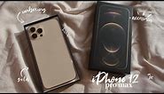 iPhone 12 Pro Max unboxing 🍎 (Gold 256gb) + accessories & setup | aesthetic 2021