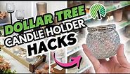 Unbelievable Dollar Tree DIYs: Stunning Decor from Glass Candle Holders