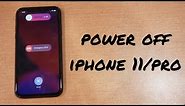 How to power off iPhone 11/pro