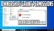 How To Take Ownership and Grant Permissions of Entire Hard Drive in Windows 10 PC or Laptop
