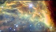 Close-up pan video showing the Medusa Nebula