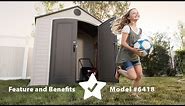 Lifetime 8' x 5' Outdoor Storage Shed | Model 6418 | Features & Benefits Video