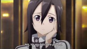 Sword Art Online II - Sinon meets Kirito (Kirito pretends to be a girl)